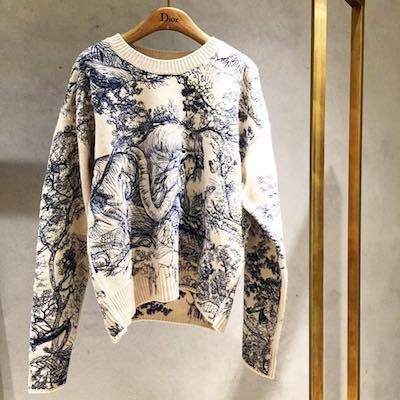 dior toile de jouy sweater